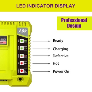 Hot bán 36V-40V điện không dây công cụ điện Battery Charger Ryobi 40V Lithium Ion op4015/op4050/op4026/op4040 loạt - Product Image 3