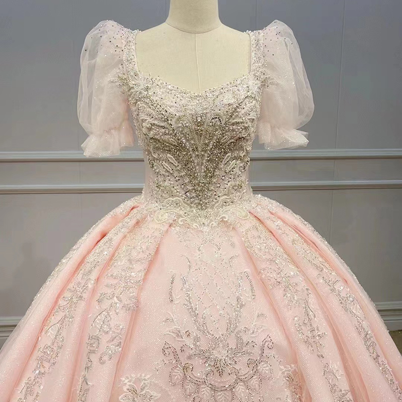 chinese dress ladies Pink Sweetheart Sleeveless Tulle Prom Dresses Sweet 16 Dresses