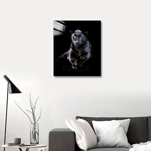 Silent Guardian - Impresión del Gazebo del Pantera Negra en Lienzo <span class=keywords><strong>de</strong></span> Óleo, Pintura Original Moderna, Impresión Digital, 50x50cm, Gran Venta - Product Image 6