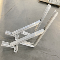 Fabrikneue Wandmontierte Schweiß-AC-Halterung L-Klammer Edelstahl-Regalhalterung Aluminiumlegierungshalterung für Betten