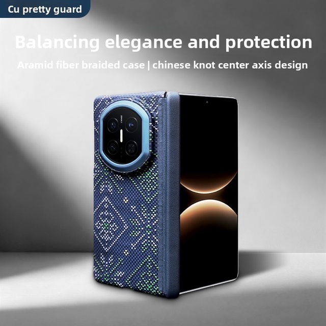 OEM Aramid for Mate X7 Carbon Fiber Magnetic Ring Embossing New Luxury Solid Color Shockproof Mobile Phone Case
