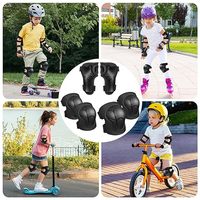 Ensembles de protections personnalisables pour enfants, coque rigide et éponge épaisse, pour genoux et coudes, pour vélo, roller, skateboard et ramper