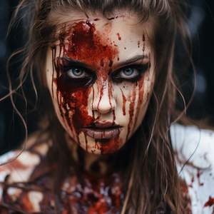 <span class=keywords><strong>Halloween</strong></span> goteando <span class=keywords><strong>sangre</strong></span> falsa 30ml oscuro lavable realista SFX maquillaje <span class=keywords><strong>pintura</strong></span> corporal para vampiro Zombie monstruo disfraz escenario - Product Image 5