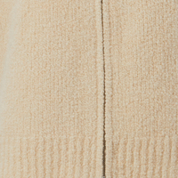 Gilet pull sans manches en laine/nylon à col polo zippé pour femme, style Normcore/Minimaliste, automne-hiver, OEM ODM