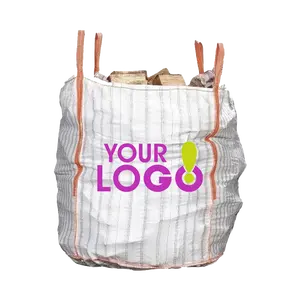 1 टन 1000 किलोग्राम 1500 किलोग्राम 800 किलोग्राम 1000 किलो जाली लॉग फायरवुड बैग लकड़ी की पैकिंग के लिए बड़े हवादार थोक बैग लुउव मेष बैग