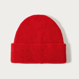 Wholesale in Stock Solid Color Plain Knitted Cashmere <b>Beanie</b> With Custom Logo 100% <b>Wool</b> Winter <b>Beanie</b> Hat - Product Image 2