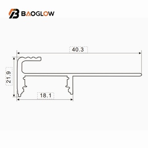 New Design Wholesale Stair Handrail Handle Free Drawers Aluminum Led Aluminum Profile Led Strip Channel Customizable - Product Image 3
