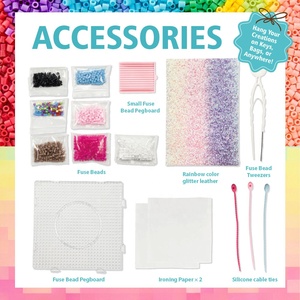 Mega Paquete de 1000 Piezas de Cuentas Brillantes de 5mm, 12 Colores, Cuentas para Arte Pixelado con Tableros de Clavijas, <span class=keywords><strong>Juguete</strong></span> Creativo para Niñas - Product Image 5