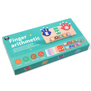 Ausili Didattici Montessori per <span class=keywords><strong>Matematica</strong></span>, Giocattolo Aritmetico per Dita, Giocattoli in Legno per l'Apprendimento della <span class=keywords><strong>Matematica</strong></span> per Bambini, Gioco di Abbinamento - Product Image 3