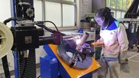 Máquina de Soldadura TIG Circular Automática para Tubos de Cobre y Bridas de Acero con Unidad de Enfriamiento por Agua y Operación de un Solo Toque