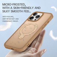 2025 nouvelle tendance Coque givrée Vrunk support d'anneau magnétique Surface de brouillard pour iPhone 15 Pro Max couverture arrière Protection de téléphone portable