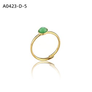 Anillo de Moda con PIEDRA NATURAL A0423 para Mujer, Joyería de Alta Calidad - Product Image 5