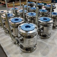 Válvula de bola de tres piezas 316L duradera con diseño ignífugo y dispositivo antiestático