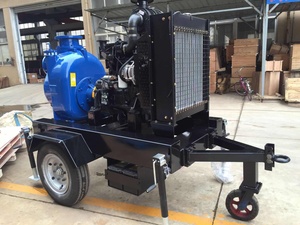 Pompe centrifuge intelligente auto-amorçante pour eaux usées et déchets, montée sur châssis, populaire, avec 2/4 roues - Product Image 3
