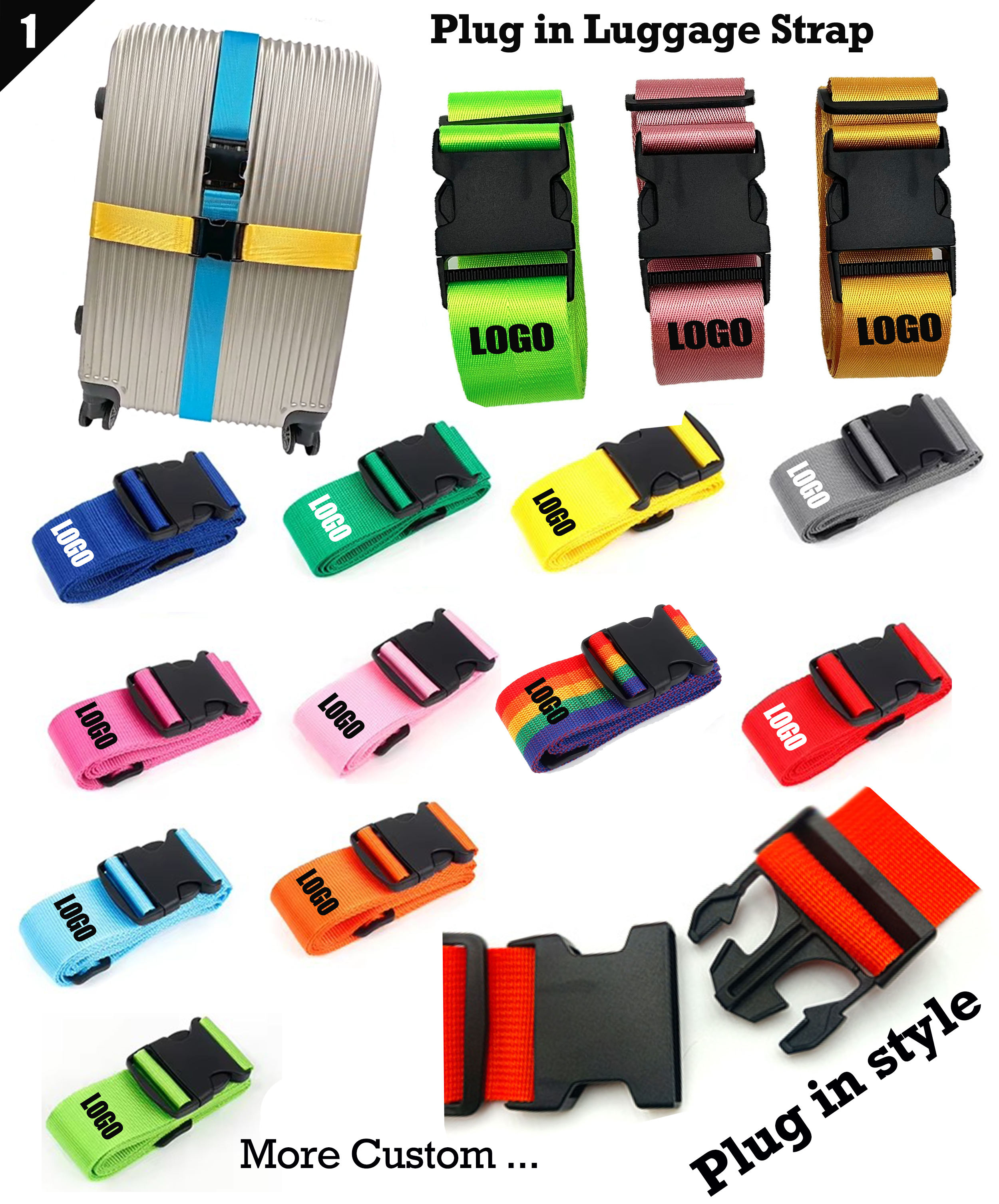 Plug in Luggage Strap