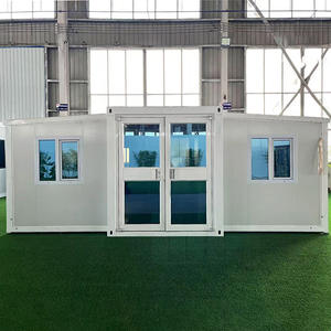 Villa prefabricada de lujo para vivir, casa prefabricada de 3 dormitorios, casa contenedor extensible móvil plegable de 20 pies y 40 pies para edificio de oficinas - Product Image 1