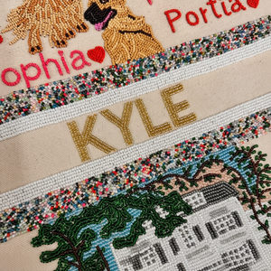 Pochette de Soirée Perlée Sur Mesure pour Femme – Perles Tendance, Légère, Grande Capacité, Portable, Écologique, Fermeture Ouverte – Fabricant Indien - Product Image 1