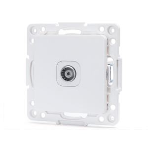 Adaptateur pour prise TV 1 va, couleur blanche, pour téléviseurs et appareils de signalisation en Europe. - Product Image 1