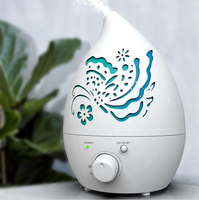 Diffuseur d'huiles essentielles intelligent en plastique grande capacité, humidificateur ultrasonique avec fonction anti-fumée et anti-poussière pour usage domestique