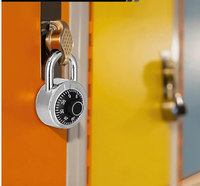 YH1266 Cadran Circulaire Combinaison Serrure De Casier De Gym avec clé principale