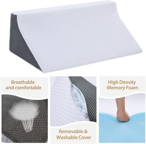 <span class=keywords><strong>Coussin</strong></span> de repose corporel ventilé, hypoallergénique et lavable pour le soutien des patients, améliore la circulation sanguine, oreiller de sommeil en forme de cale - Product Image 5