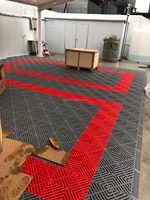 Profession elle Outdoor-Garage Gummi boden matte Kunststoff-Verriegelung fliesen für Garagen