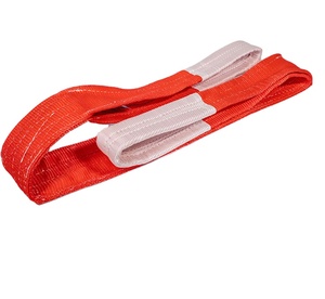Heavy Duty Rouge 5 Tons 1 Mètre Rouge Polyester Plat Sangle <span class=keywords><strong>Sling</strong></span> Ceinture <span class=keywords><strong>De</strong></span> Levage Avec 125mm Largeur <span class=keywords><strong>Double</strong></span> Couche - Product Image 5