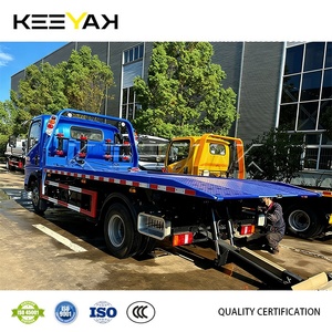 Neuer HOWO 4x2 Abschleppwagen mit 5-6 Meter Flachbett, <span class=keywords><strong>4</strong></span>-5 Tonnen Rollback-Abschleppwagen zum Verkauf - Product Image 3