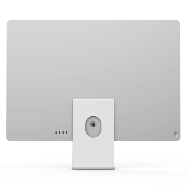 Quiet Cooling Fan All One PC Intel N150 AIO03 Borderless Computer Silver SSD Built-in Camera Speakers LCD Display