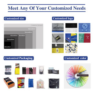 Paquete de 20 trapos de microfibra reutilizables sin pelusa, paños de limpieza antiadherentes <span class=keywords><strong>para</strong></span> limpiar vasos de vidrio, paño de cocina, trapos de poliéster - Product Image 2