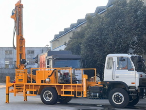 エアコンプレッサートラック搭載フル油圧地下水井戸掘削機ハンマービット付き - Product Image 2