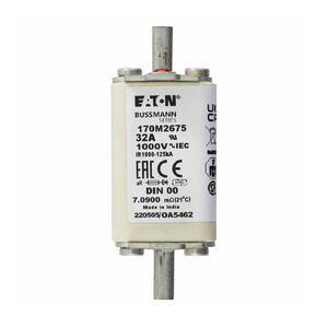 Предохранители класса aR 30 А 1000 В 170M2675, предохранитель Bussmann, высокоскоростной предохранитель квадратного корпуса - Product Image 1