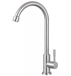 <span class=keywords><strong>Robinet</strong></span> de <span class=keywords><strong>cuisine</strong></span> en acier inoxydable brossé, <span class=keywords><strong>eau</strong></span> froide, avec logo personnalisé, vente en gros <span class=keywords><strong>d</strong></span>'usine - Product Image 1