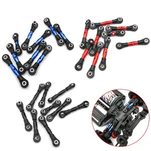 NEW 1/10 GT4-TEC 2.0 Bronco Upgraded Aluminum Tie Rod Set Adjustable Steering Linkage Servo Link Pull Rod RC Car Accessories