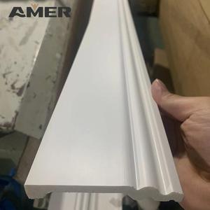 Giá nhà máy Amer PS Ốp chân tường trang trí nội thất <span class=keywords><strong>Polystyrene</strong></span> ván chân tường không thấm nước màu trắng phong cách hiện đại - Product Image 1