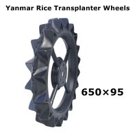 BOSTONE pneus pulvérisateur tracteur roues en caoutchouc solide 900 950 MM paddy riz semoir pneu sans air avec flipper