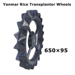 Bostone เครื่องพ่นยางรถแทรคเตอร์ล้อยางแข็ง900 950มม., เครื่องไร้เมล็ดข้าวสารไร้อากาศพร้อมฟลิปเปอร์ - Product Image 2