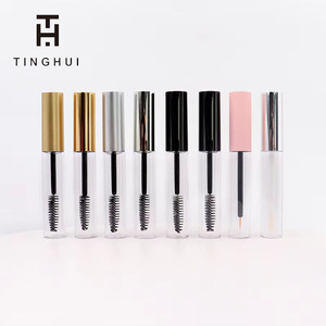 Lujosa Botella de Plástico Vacía Personalizada y Colorida para Suero de Pestañas/Máscara con Tapa de Rosca y Cepillo, Tubo de Máscara de 10ml, Aplicador de Pestañas - Product Image 5