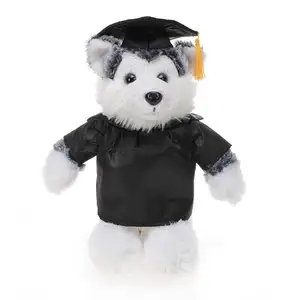 Peluches Personalizados de Lobo de Graduación de Animales Nuevos