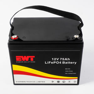 12V 75Ah lityum demir fosfat pil Lifepo4 Lifepo4 12.8V 75Ah Li-ion elektrikli bisiklet e-scooter pil paketi 48v 60v AKKU - Product Image 1