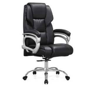 Silla de cuero de oficina tradicional ergonómica ejecutiva Material de cuero sintético duradero para reuniones y asientos de invitados - Product Image 1