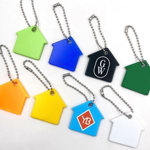 <b>Custom</b> House Shape Motel <b>Keychain</b>, Soft Vintage Style Hotel Keychains, Personalized Gifts with Business LOGO - Product Image 1