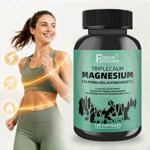 Suplemento de Magnesio Triple Calm de Alta Calidad Shecome, Apoyo para la Salud Muscular y Nerviosa, 120 Cápsulas de Magnesio Triple Calm - Product Image 1