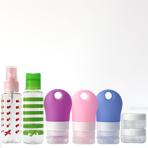 Set de viaje para rellenar botellas, botella vacía de silicona portátil, botella de plástico para champú, gel de ducha y cosméticos - Product Image 3