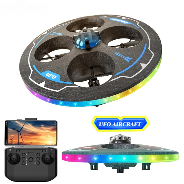 4-Channel RC Plane 1080p Camera Intelligent Obstacle Avoidance Ready-to-Go Foam Mini Drone for Kids Indoor Use Remote Controller