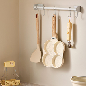 Sartén antiadherente cuadrada profunda de cuatro orificios para huevos, ideal para el desayuno - Product Image 4