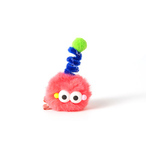 <b>Cute</b> Childrens Pom Pom Hair Clips Duckbill Clip 6 Cm Daily Use Yarn Material Quirky Creative Design For Kids - Product Image 4