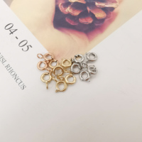 Vente en gros de bijoux en or 14 carats, accessoires de fabrication de bijoux, fournitures pour bracelets et colliers, fermoirs à ressort