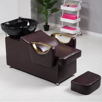 Promotion exceptionnelle : Fauteuil de lavage et de spa capillaire pour salon de coiffure, personnalisable, confortable, avec fonction massage et bac intégré