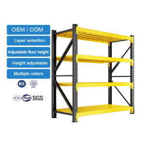 Estante de almacenamiento de almacén de acero sin pernos ajustable de 500Kg/capa, estantería de servicio medio personalizable para almacén - Product Image 2